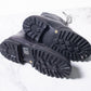 Shoto Chunky Lace Boot (charcoal/gun metal)