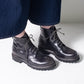 Shoto Chunky Lace Boot (charcoal/gun metal)