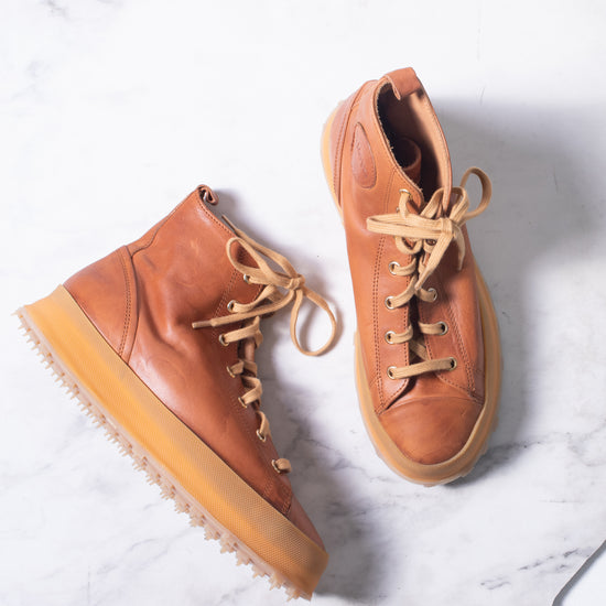 Shoto Hi Top Sneaker (cognac)