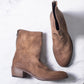 Shoto Mid Heel Boot (washed olive)