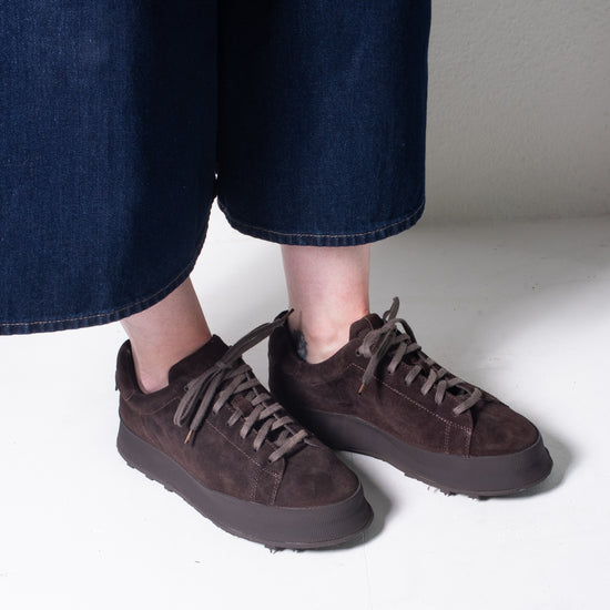 Shoto Lux Low Top Sneaker (chocolate suede)