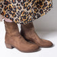 Shoto Mid Heel Boot (washed olive)