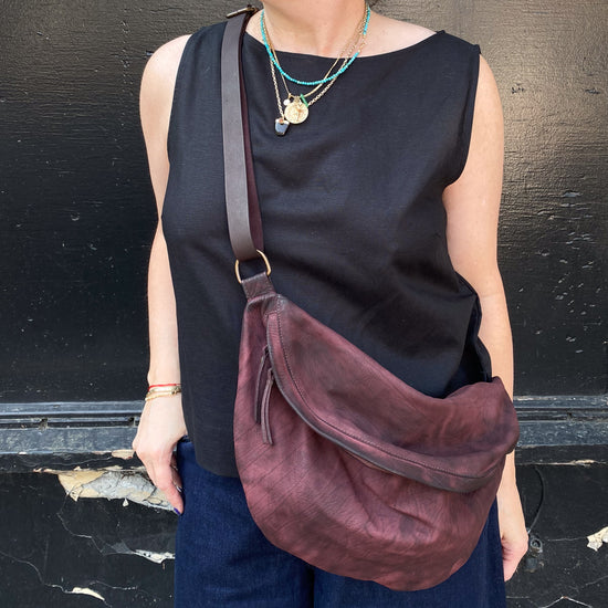 Shoto Marsu Crossbody Bag (washed prune)