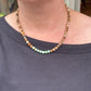 Stone Cache Fossilized Wood & Turquoise Necklace