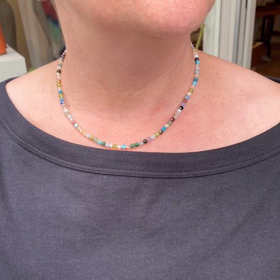 Stone Cache Itty Bitty Mixed Gemstone Necklace