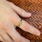 Variance Objects Mini Rose Cut Diamond Ring w/Oxidized Silver Band