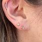 Variance Objects 14k Rose Gold Rose Cut Diamond Studs