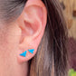 Variance Objects Tiny Arizona Turquoise & 14k Gold Studs