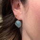 Variance Objects Large Aquamarine &14k Gold Hook Earrings