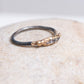 Variance Mini Baguette Diamond Ring w/Oxidized Silver