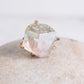 Variance Objects Large Bi Color Tourmaline & Oxidized Silver Ring