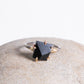 Variance Objects Medium Wyoming Black Jade Ring On Palladium Band