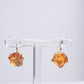 Variance Objects Large Citrine & 14k Gold Hook Earrings