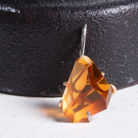 Variance Objects Medium/Large Citrine & 14k Gold Pendant
