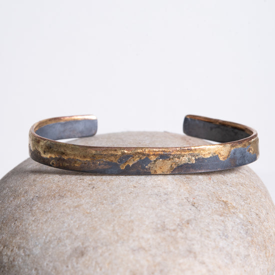 Variance Objects 6mm Gold & Silver Edge Cuff