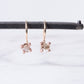 Variance Objects 14k Rose Gold Rose Cut Diamond Drop Earrings