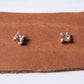 Variance Objects 14k Rose Gold Rose Cut Diamond Studs