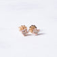 Variance Objects 14k Rose Gold Rose Cut Diamond Studs