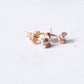 Variance Objects 14k Rose Gold Rose Cut Diamond Studs
