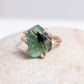 Variance Hand Cut Zambian Emerald & 14k Gold Ring