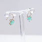 Variance Hand Cut Sm/medium Peruvian Gem Silica &14k Gold Hook Earrings