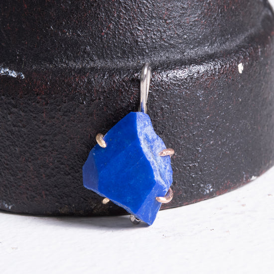 Variance Objects Lapis &14k Gold Pendant