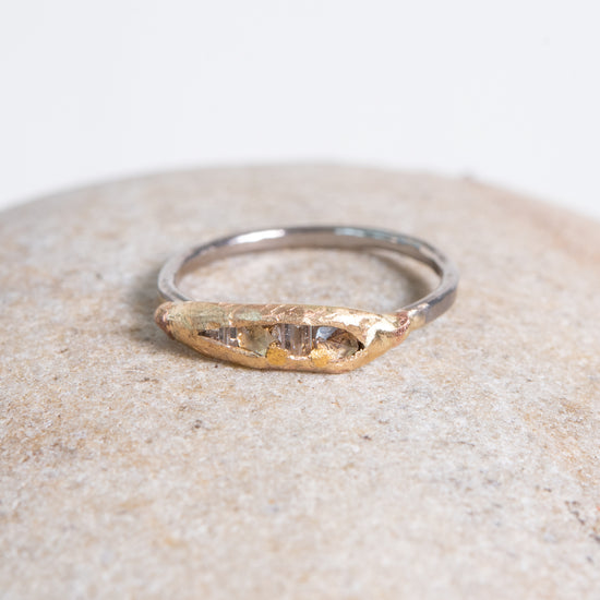 Variance Objects Mini Mixed Diamond Ring 