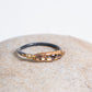 Variance Objects Cognac Rose Cut Diamonds On Oxidized Silver