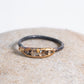 Variance Objects Mini Cognac Rose Cut Diamonds On Oxidized Silver Band