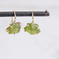 Variance Objects Peridot & 14k Gold Hook Earrings