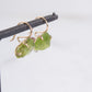 Variance Objects Peridot & 14k Gold Hook Earrings