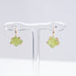 Variance Hand Cut Peridot &14k Gold Hook Earrings