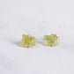 Variance Objects Small Peridot & 14k Gold Stud Earrings