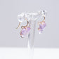 Variance Hand Cut Rose de France Amethyst &14k Gold Hook Earrings
