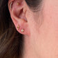 Variance Objects Rose Cut Cognac Diamond 14k Gold Studs