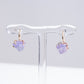 Variance Hand Cut Tanzanite &14k Gold Hook Earrings