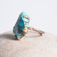 Variance Objects Zambian Turquoise Ring on Palladium Band.