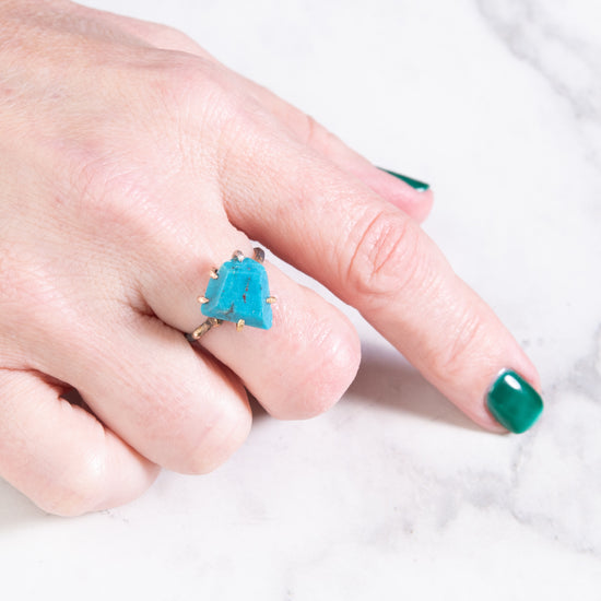 Variance Objects Medium Arizona Turquoise & Oxidized Silver Band